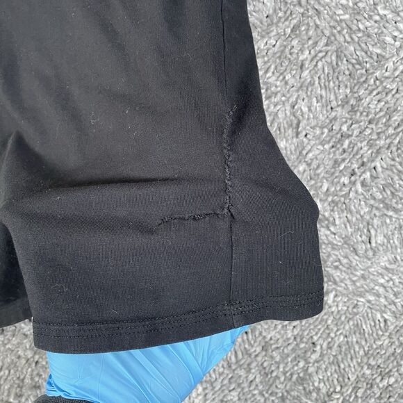 Gymshark Henley Shirt Size Medium Black Activewear Gym Training Athletic Stretch - Picture 2 of 5